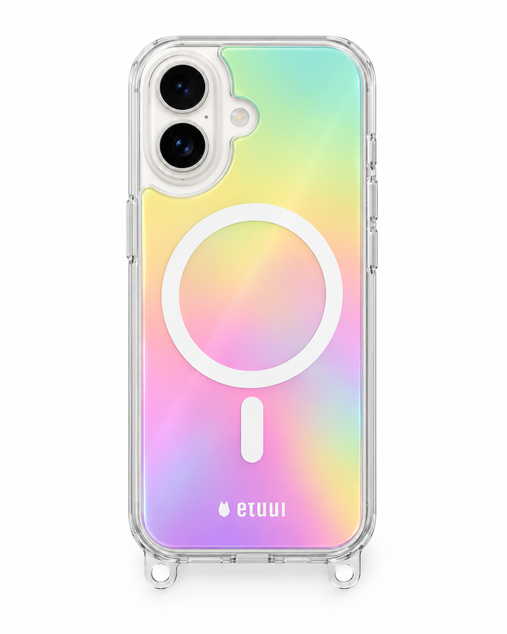 Clip On für Clear Case Handyhülle in Rainbow Holographic