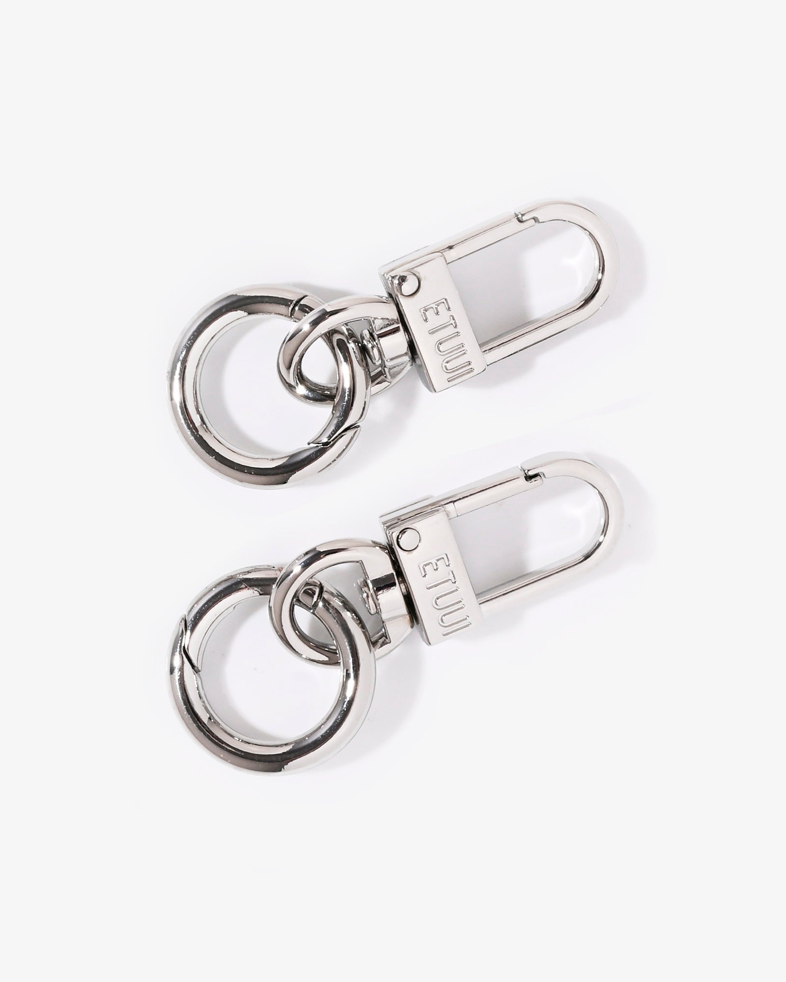 Single carabiner set silver