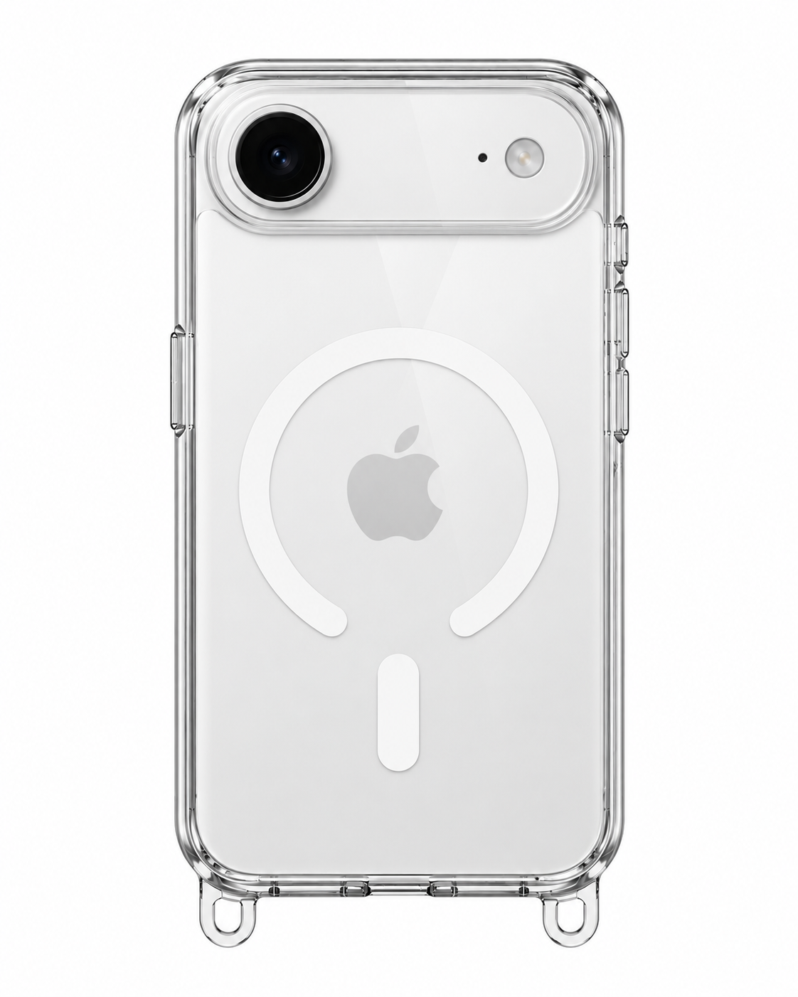 Clear Case Clip On Ready mit abnehmbaren Ösen MagSafe Transparent