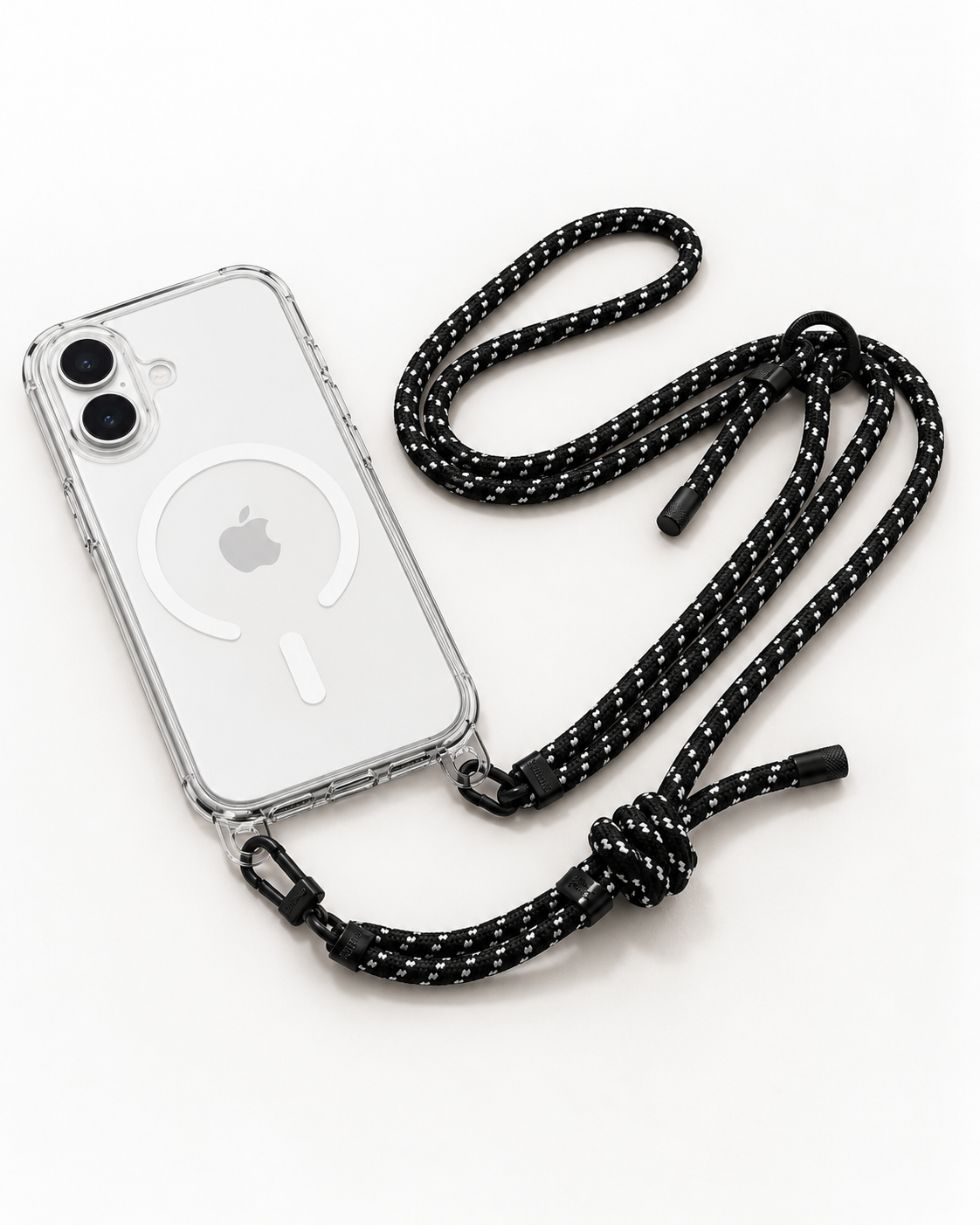 Clear Case Clip On Ready mit abnehmbaren Ösen MagSafe Transparent
