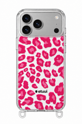 Clear Case + Leo Pink Clip-On | MagSafe