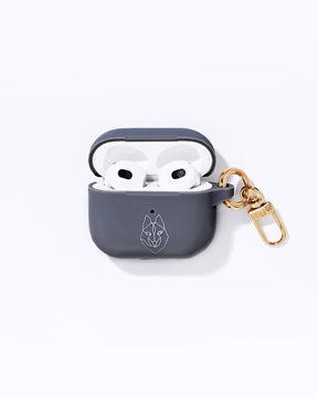 Silikon AirPod Case Dunkelgrau Gold