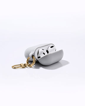 Silikon AirPod Case Hellgrau Gold