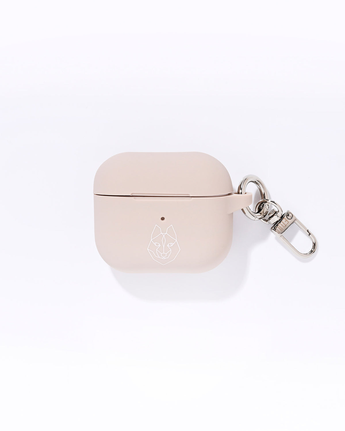 Silikon AirPod Case Beige Silber