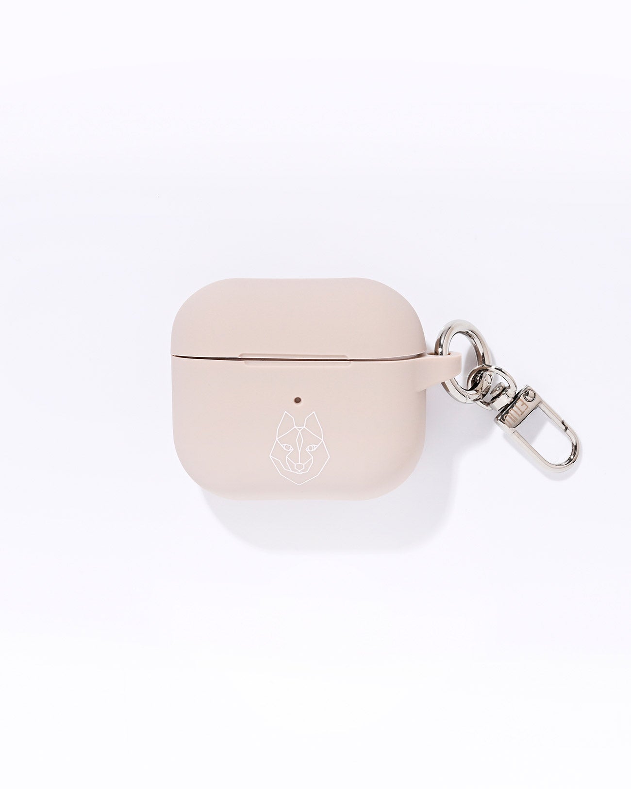 Silikon AirPod Case Beige Silber