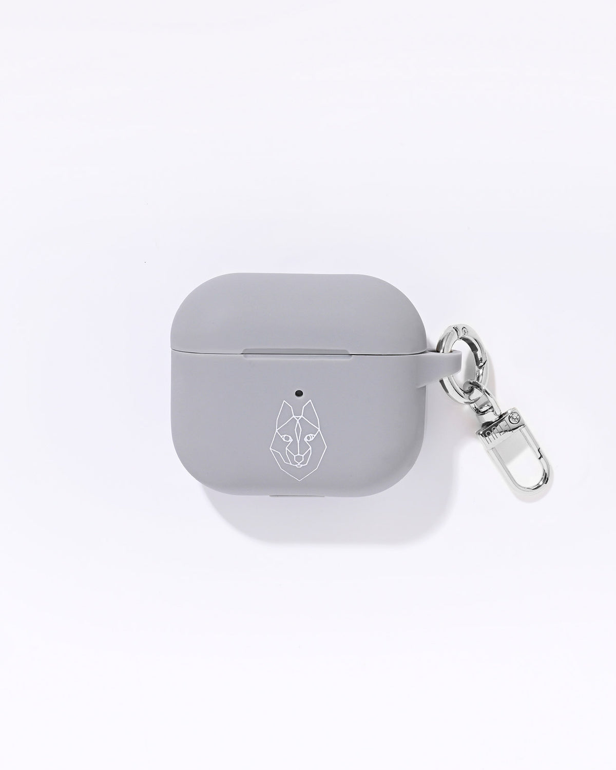 Silikon AirPod Case Hellgrau Silber