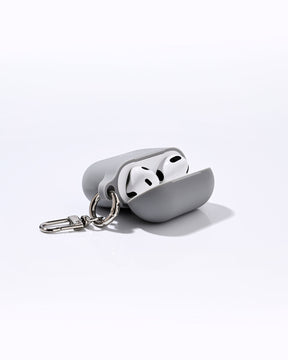 Silikon AirPod Case Hellgrau Silber