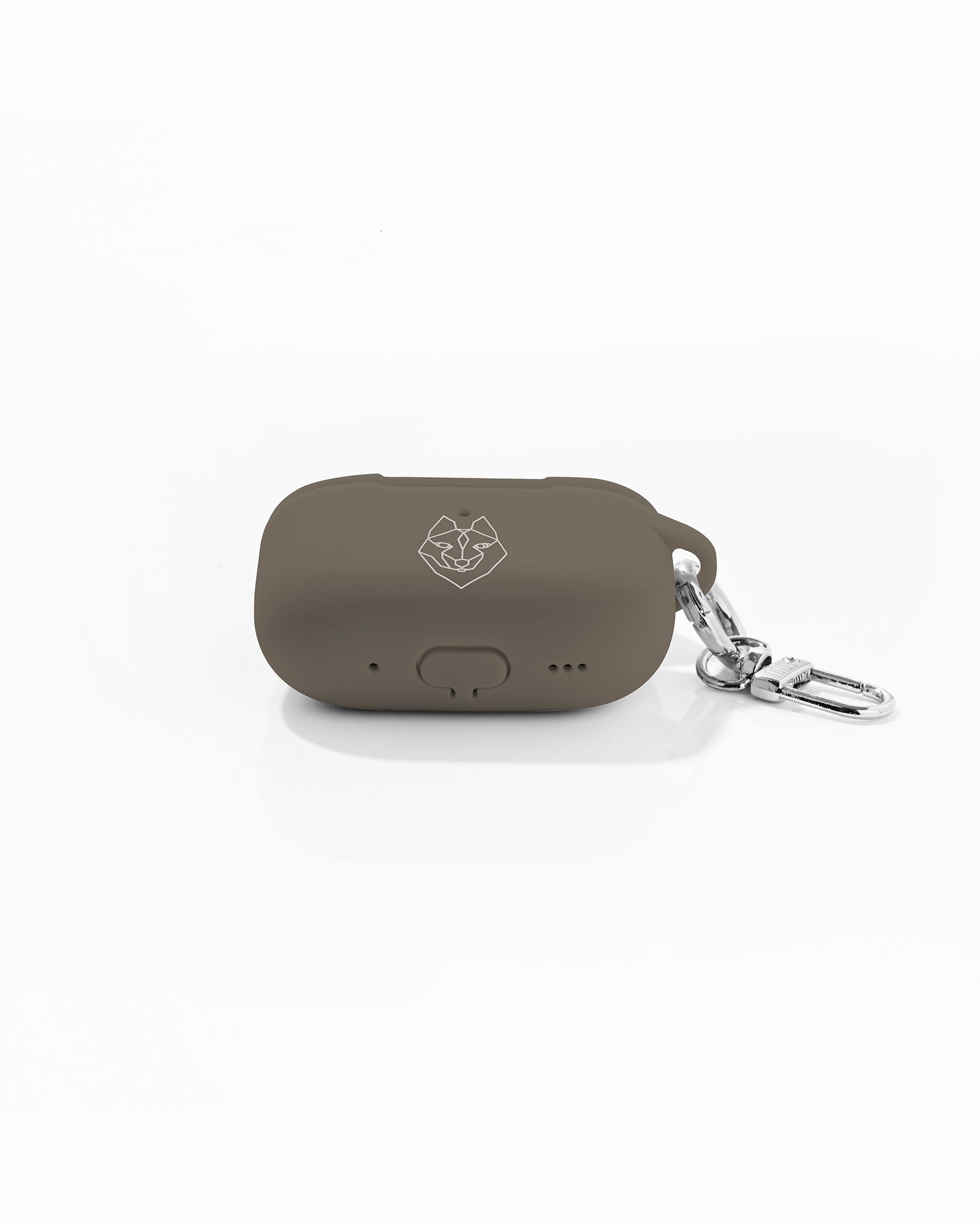 Silikon AirPod Case Taupe Silber