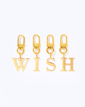 Letter charms gold 18K