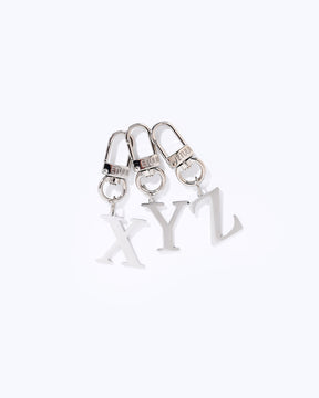 Silver letter charms