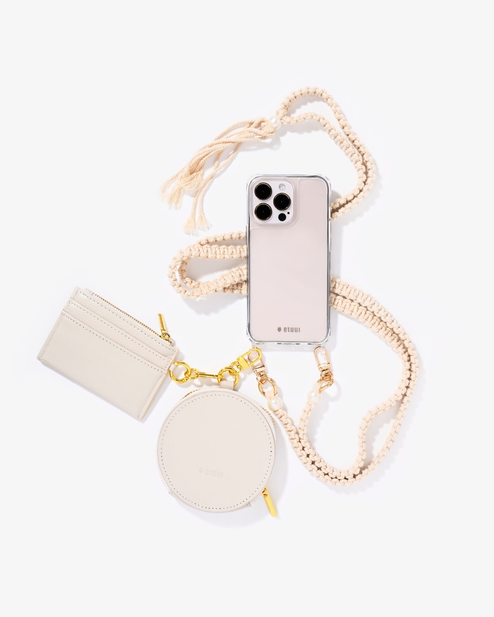 Clip Card Holder 2.0 - Cream Gold