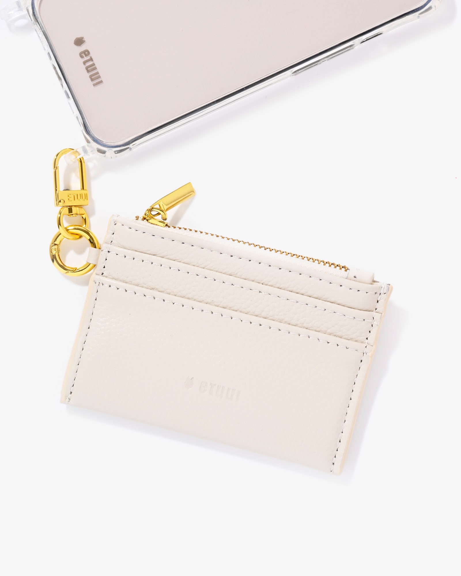 Clip Card Holder 2.0 - Cream Gold