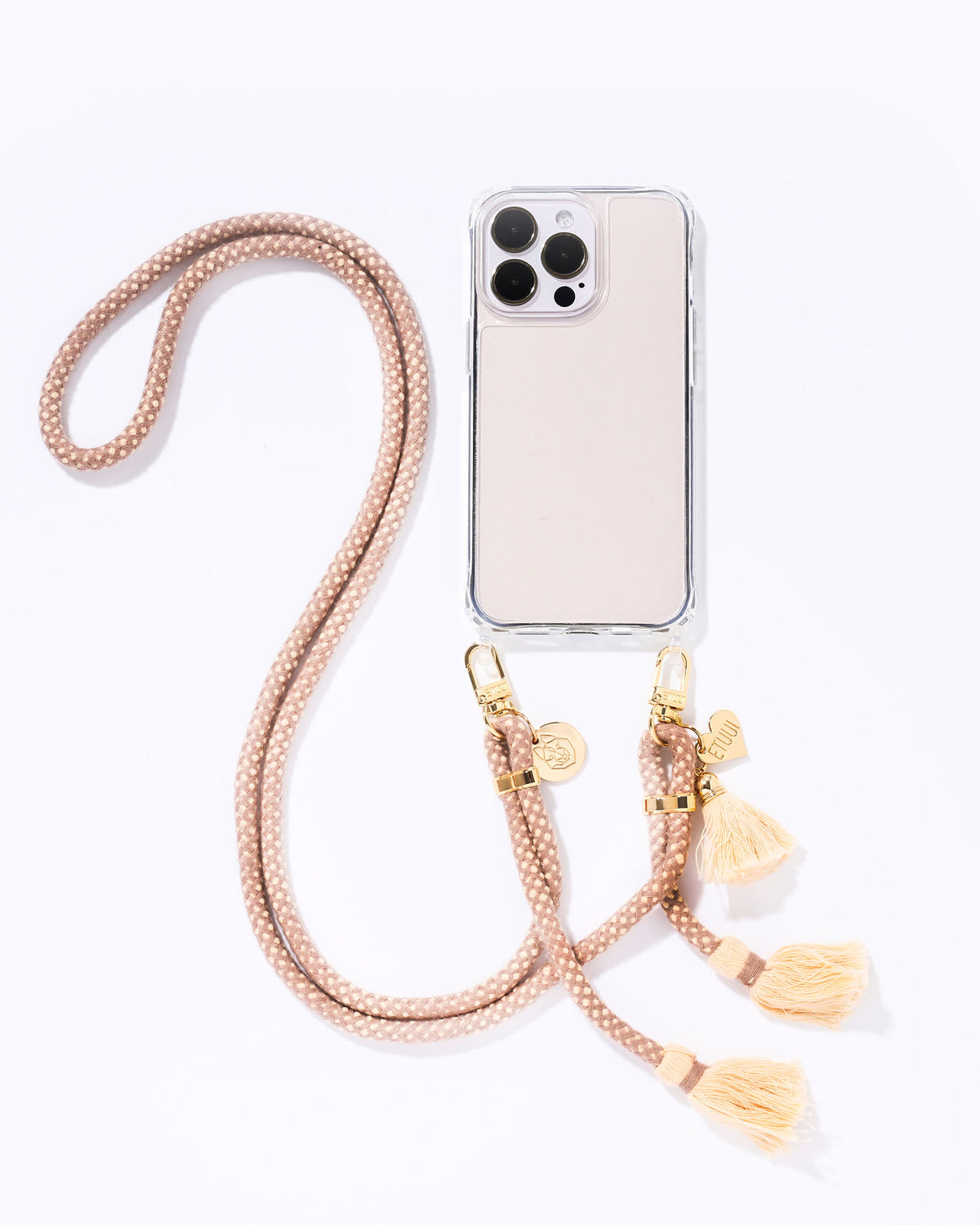 Original cell phone chains - MORE WALNUT Gold