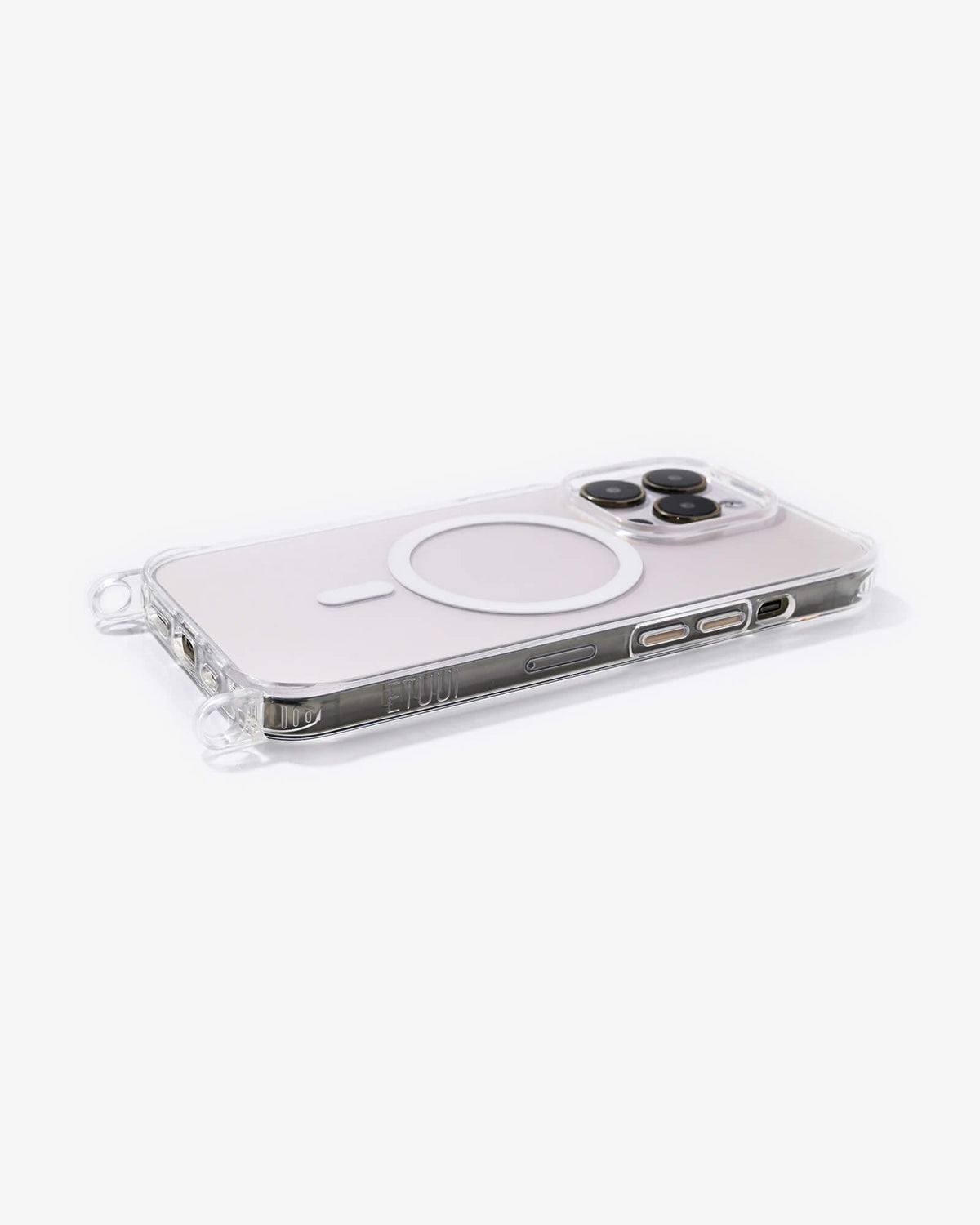 Clear Case mit Ösen MagSafe Weiß