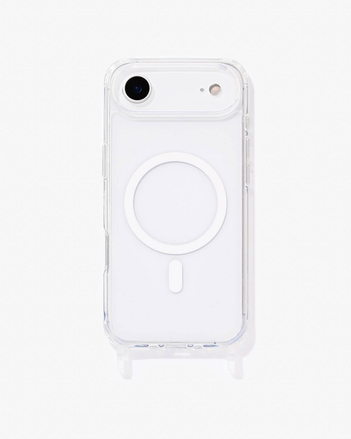 Clear Case mit Ösen MagSafe Weiß