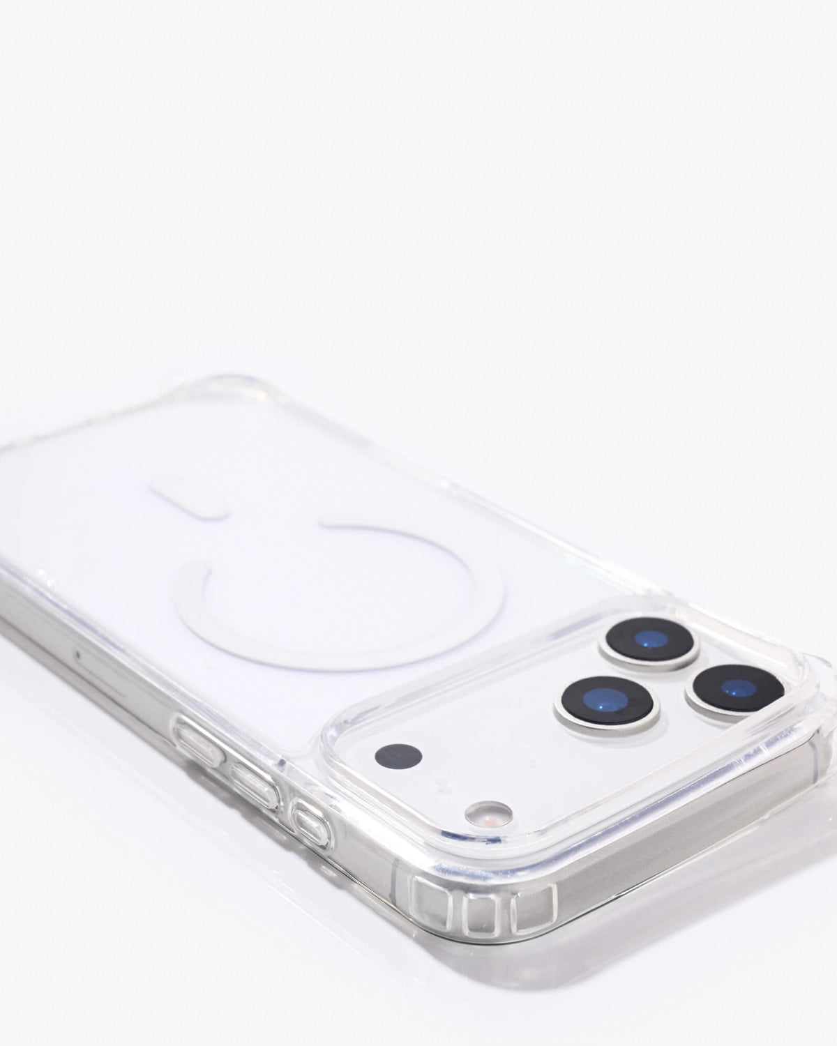 Clear Case mit Ösen MagSafe Weiß