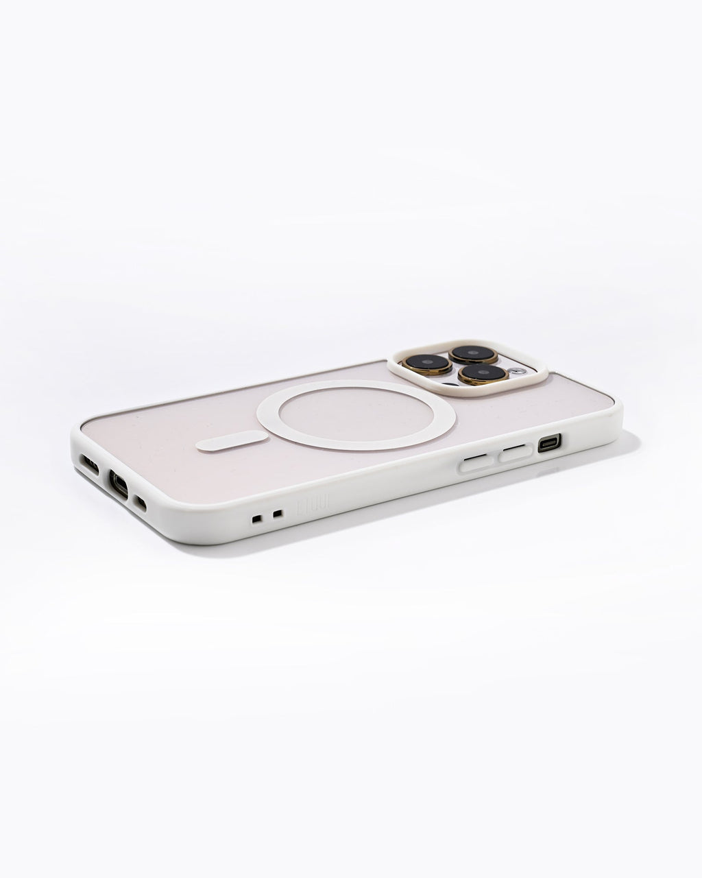 Clear Case ohne Ösen MagSafe Weiß