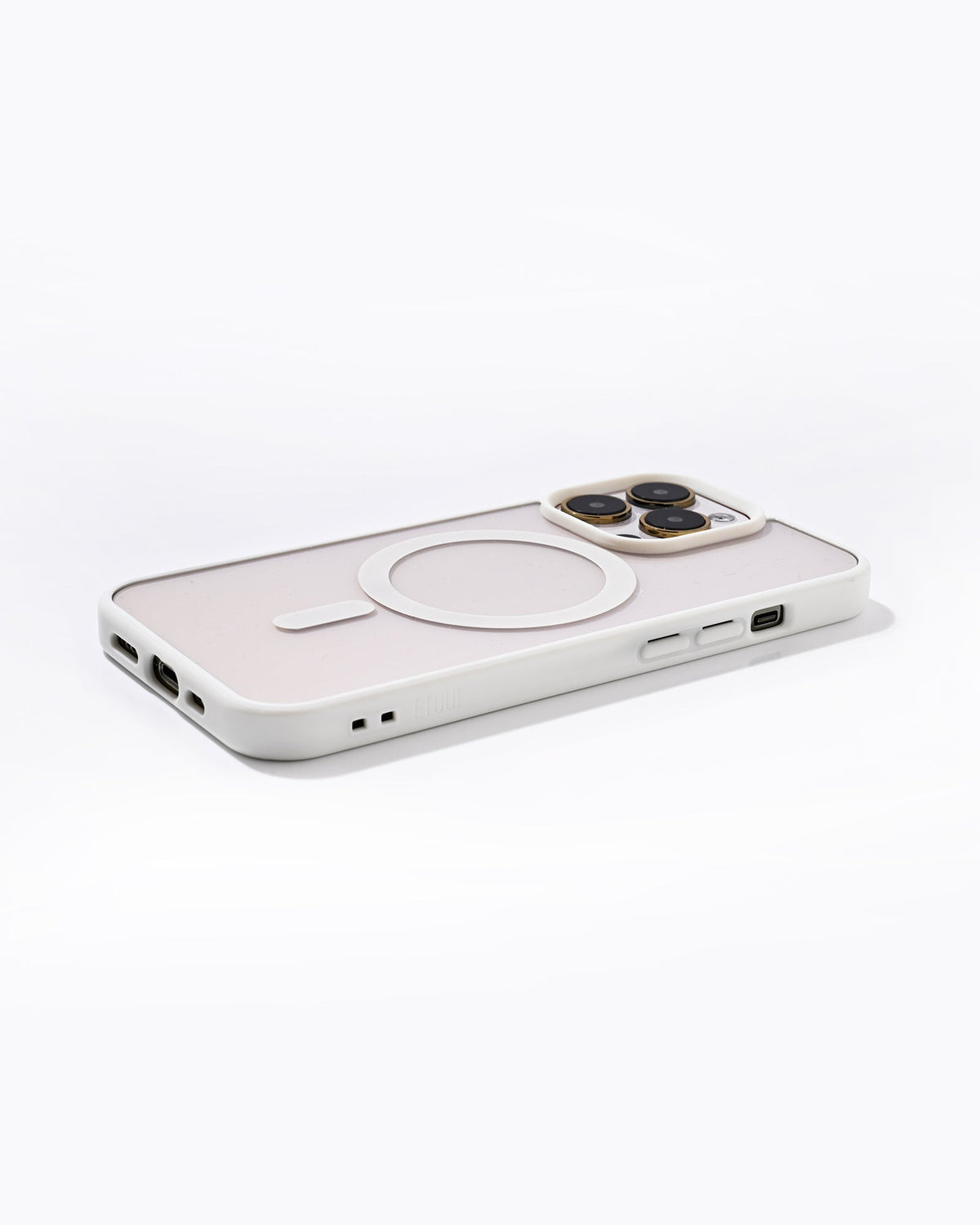 Clear Case ohne Ösen MagSafe Weiß