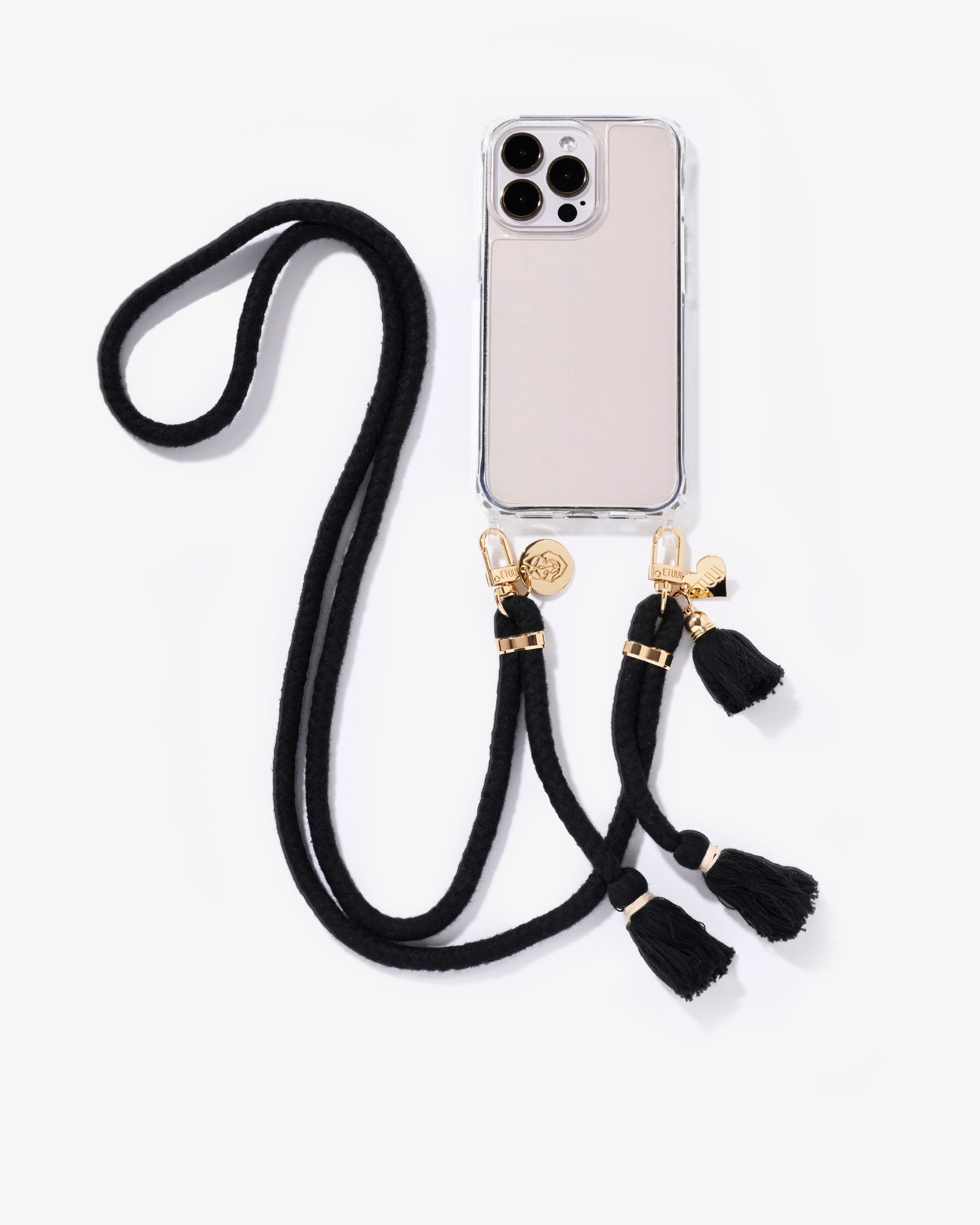 Set Naomi cell phone chain + clear case