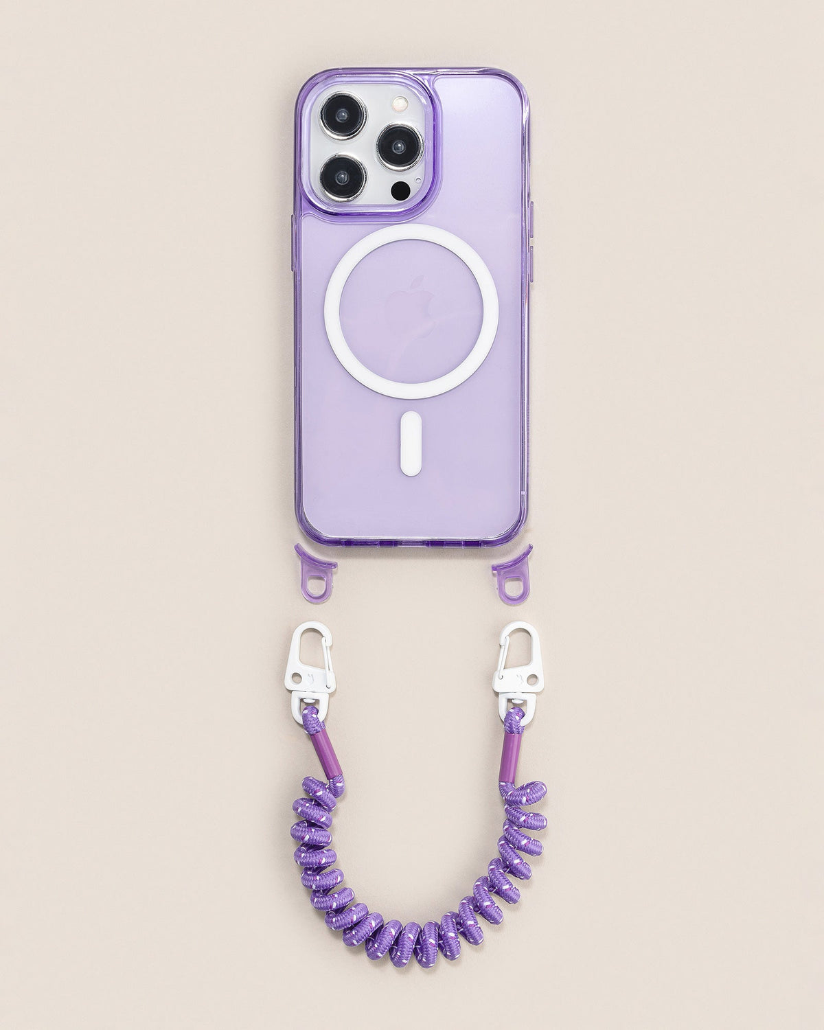 Clear Case Flex Lila MagSafe