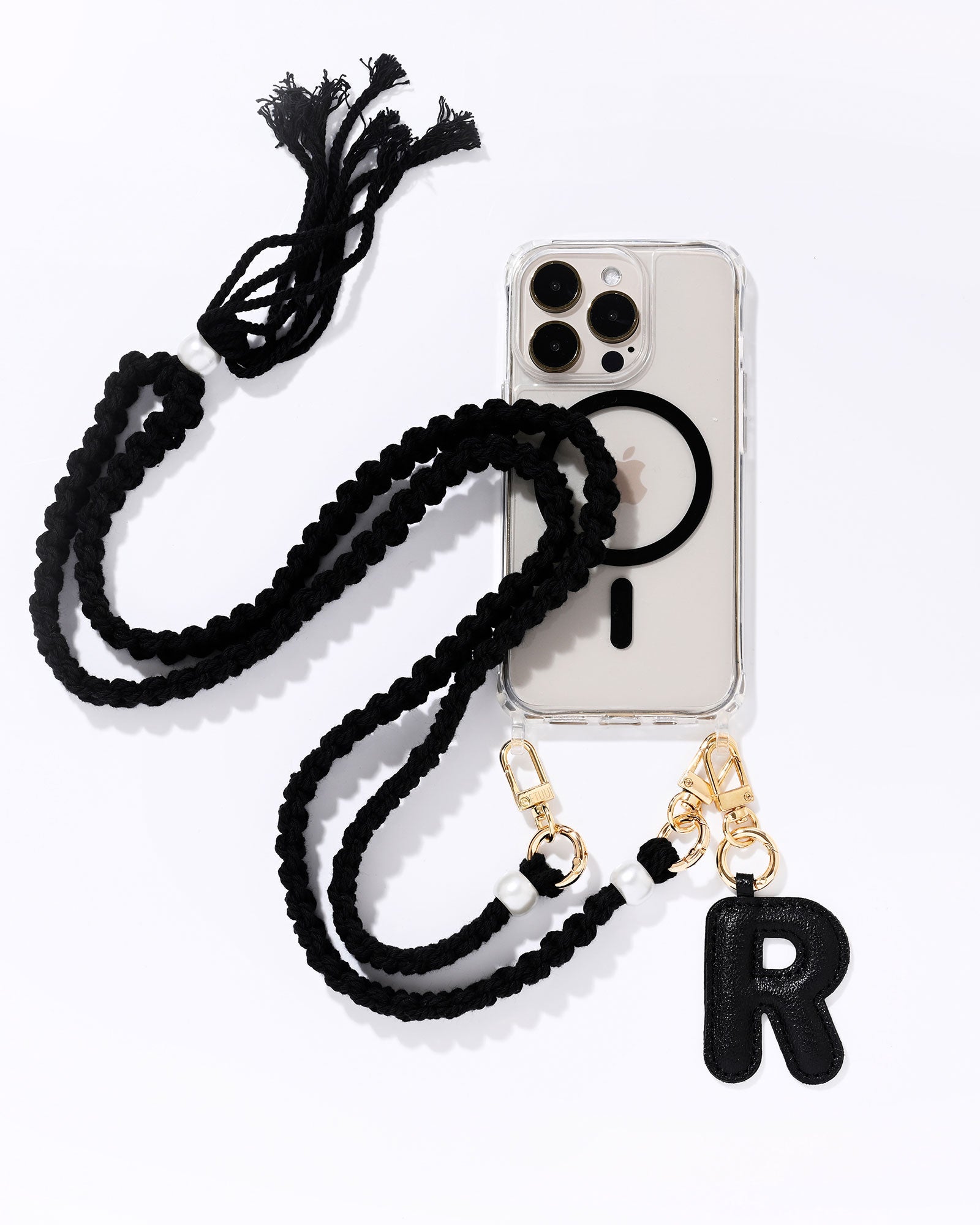 Puffer Letter Charms Black