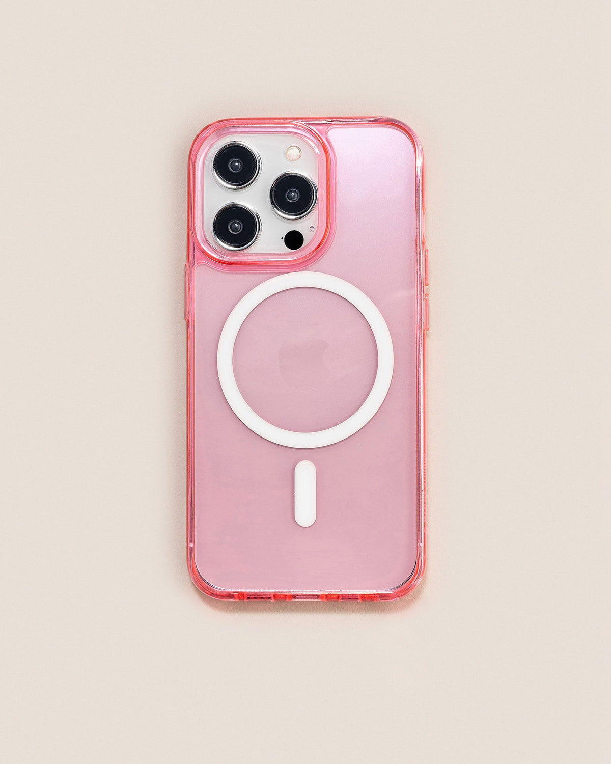 Clear Case Pink MagSafe