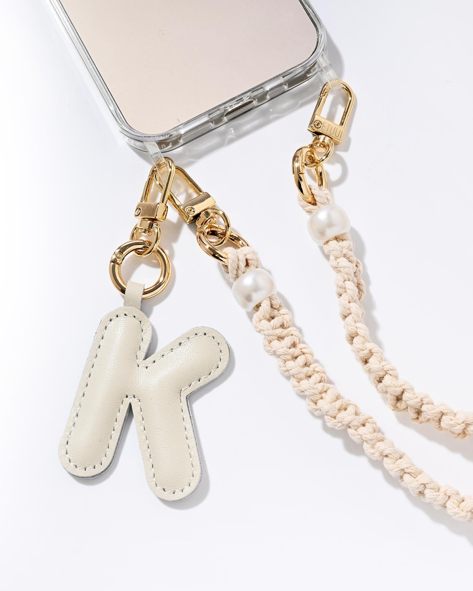 Puffer Letter Charms Creme