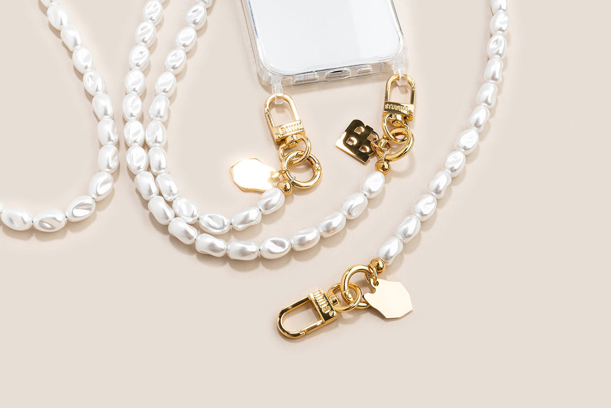 Seapearl Handykette 18K Gold Lang