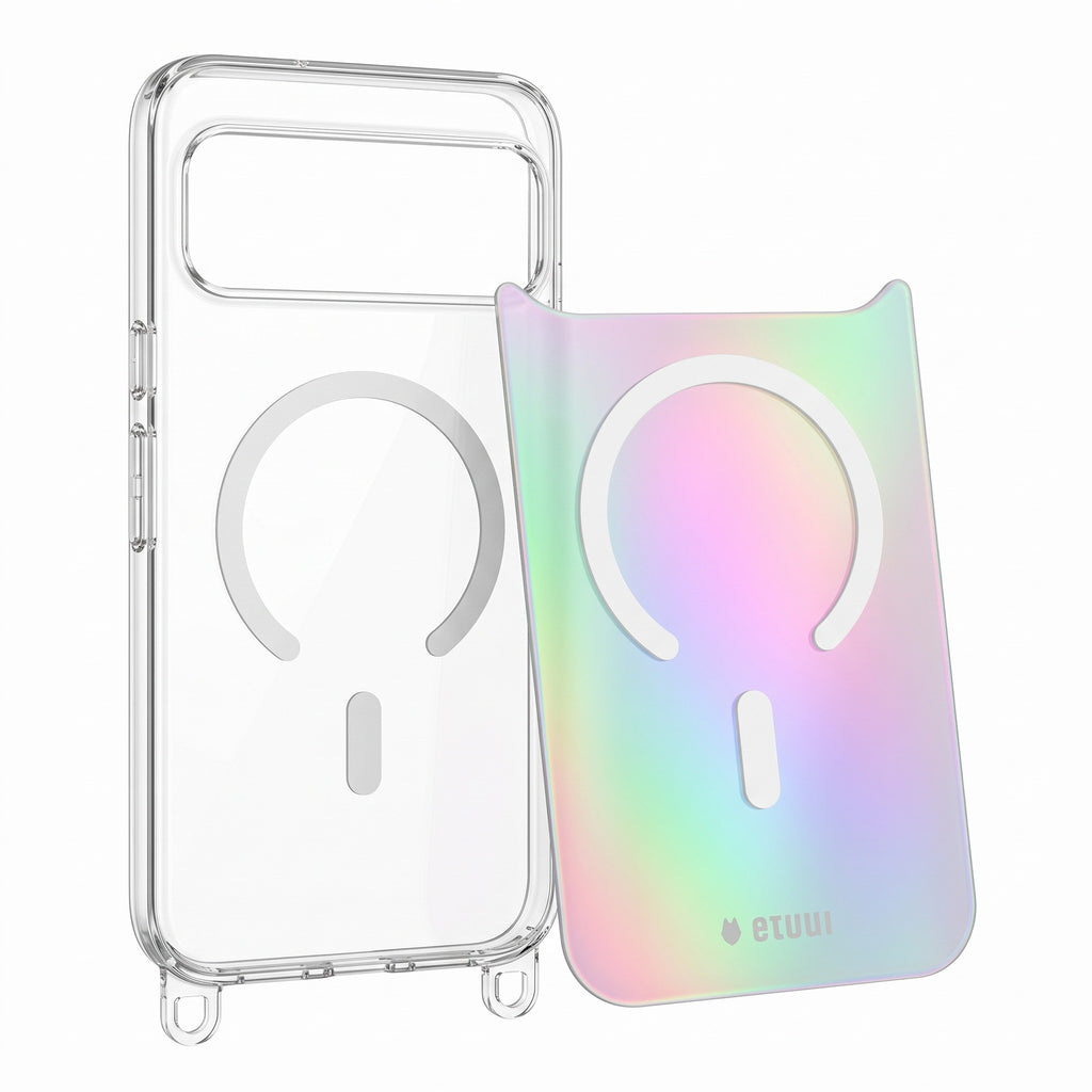 Clear Case + Rainbow Clip-On | MagSafe