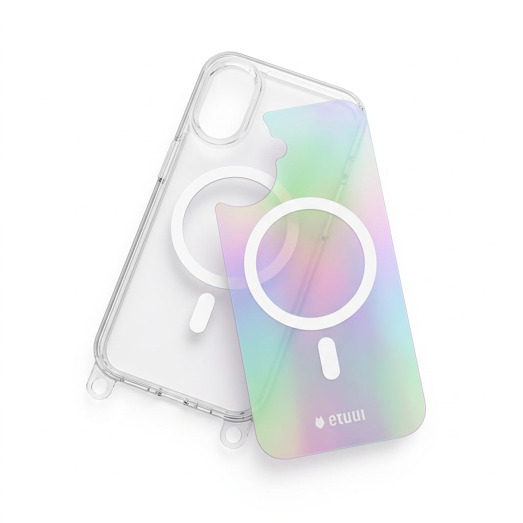 Clear Case + Rainbow Clip-On | MagSafe