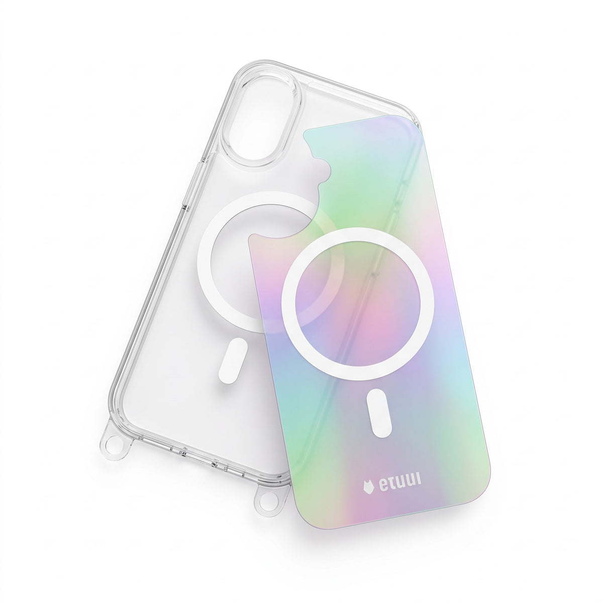 Clear Case + Rainbow Clip-On | MagSafe