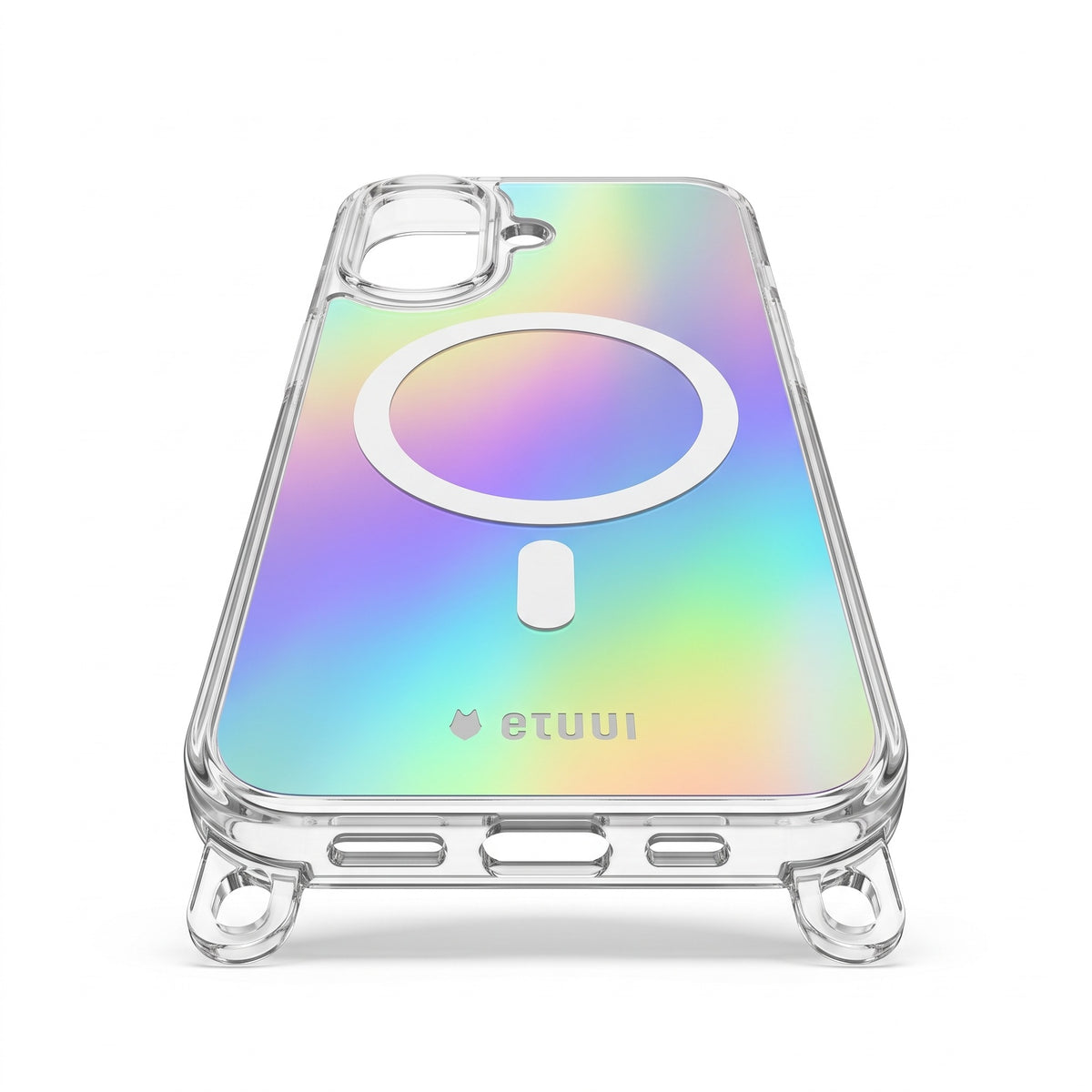 Clear Case + Rainbow Clip-On | MagSafe