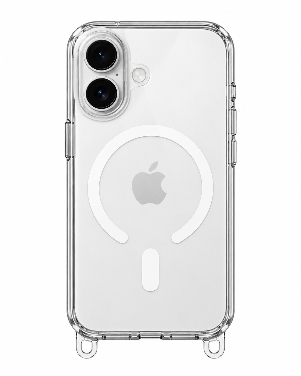 Clear Case Clip On Ready mit abnehmbaren Ösen MagSafe Transparent