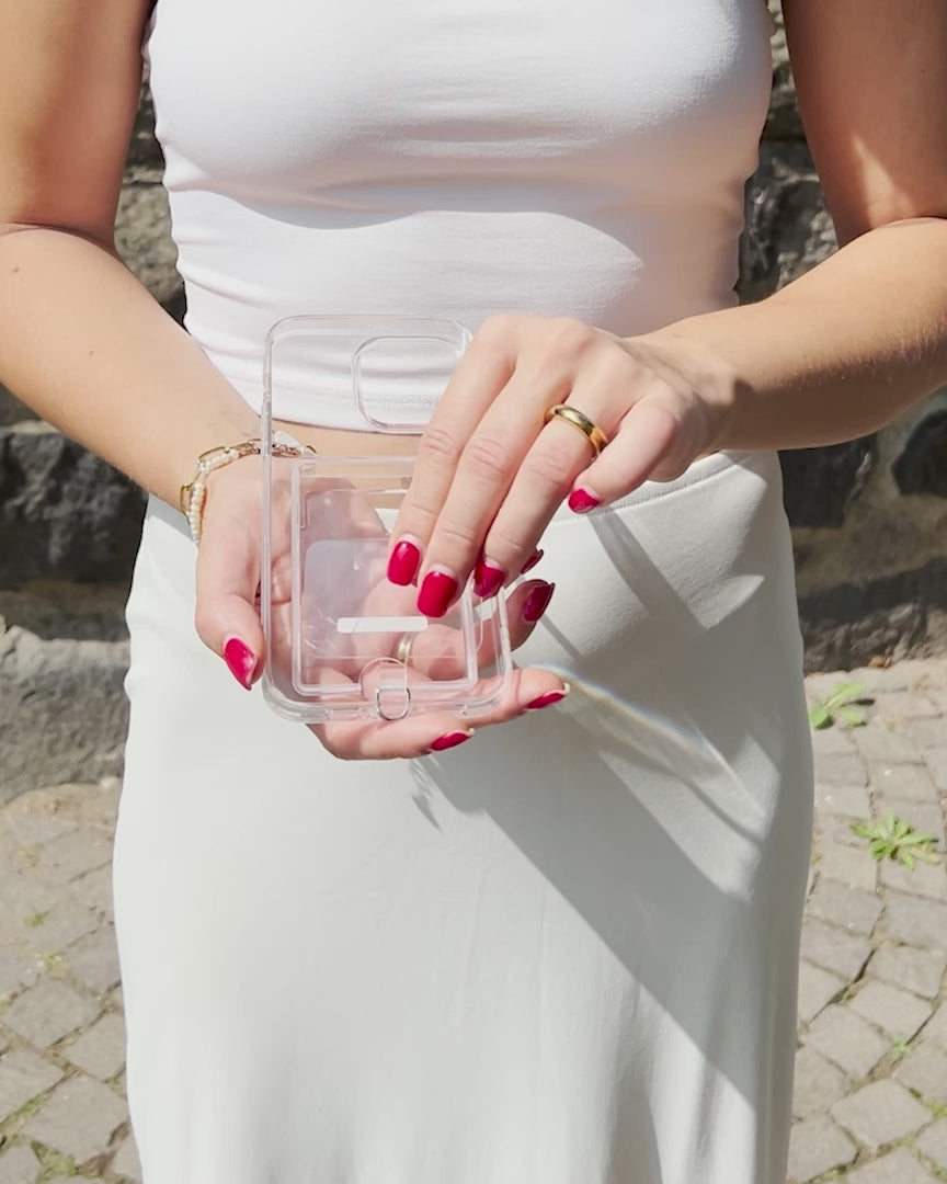 Steckkarte Transparent Gold