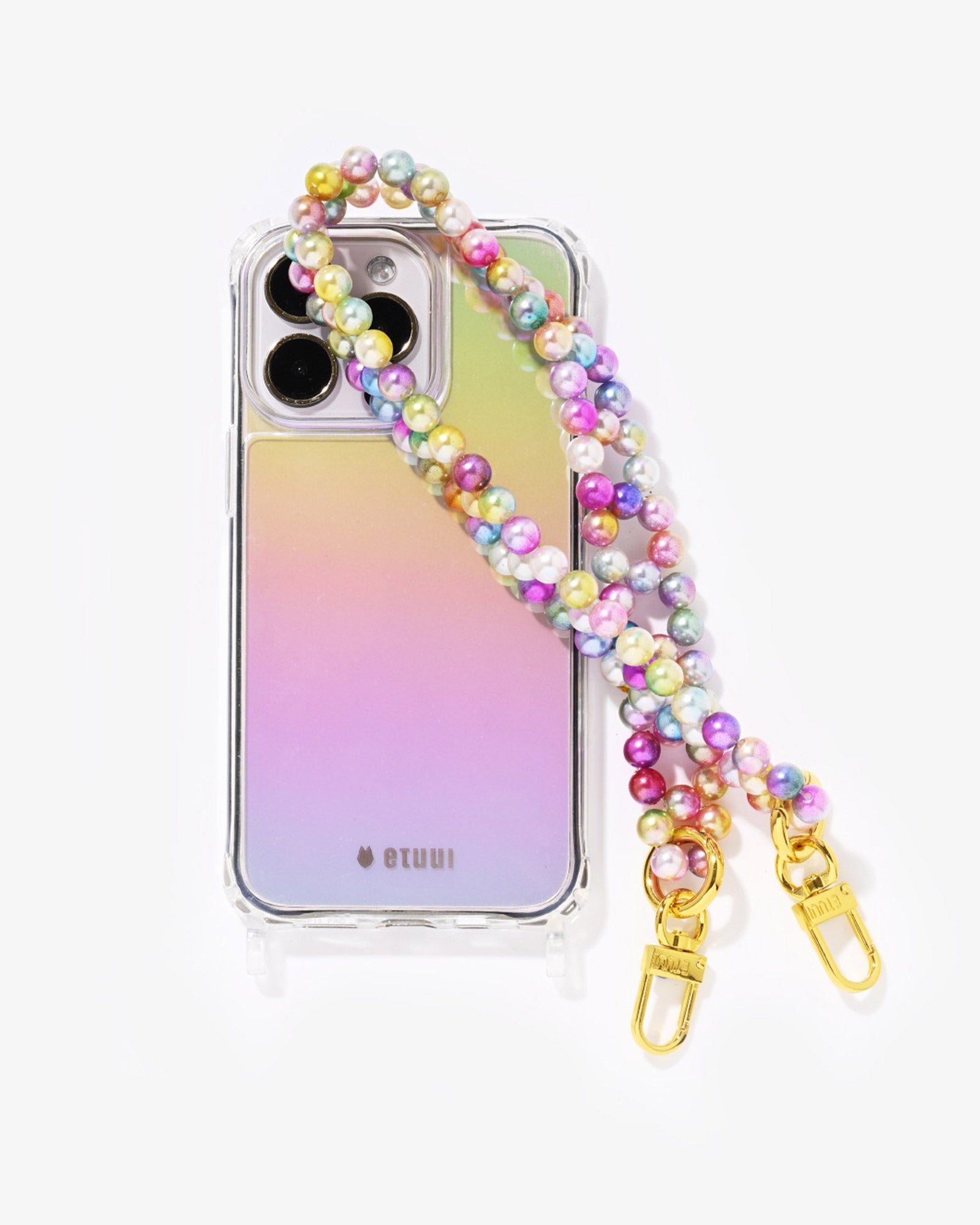 Set Clear Rainbow Case und Petit Lametta Chain