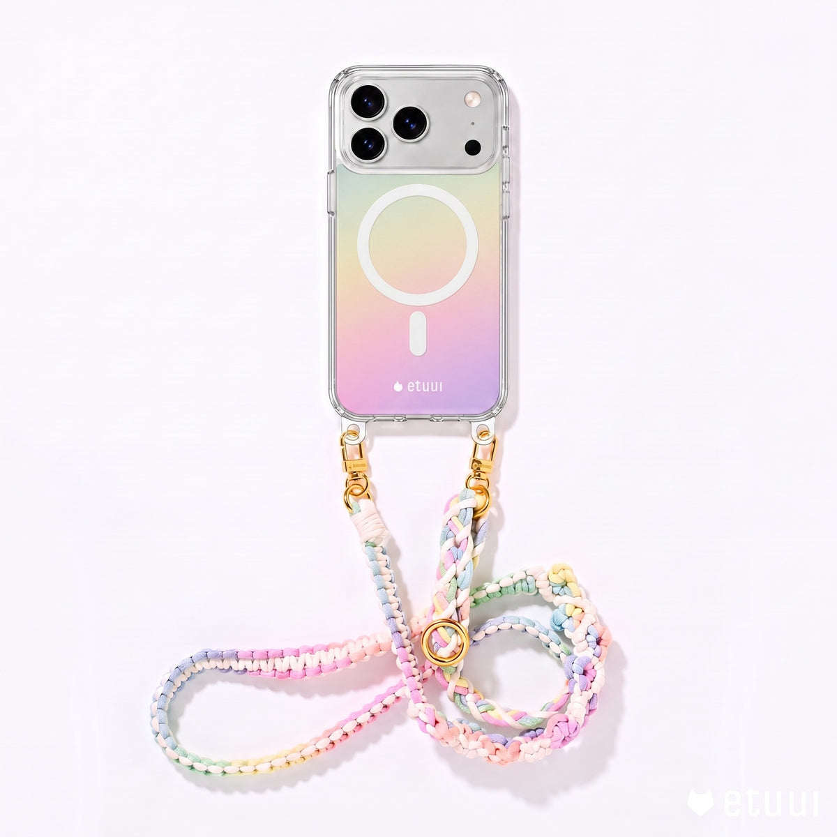 Clear Case + Rainbow Clip-On | MagSafe