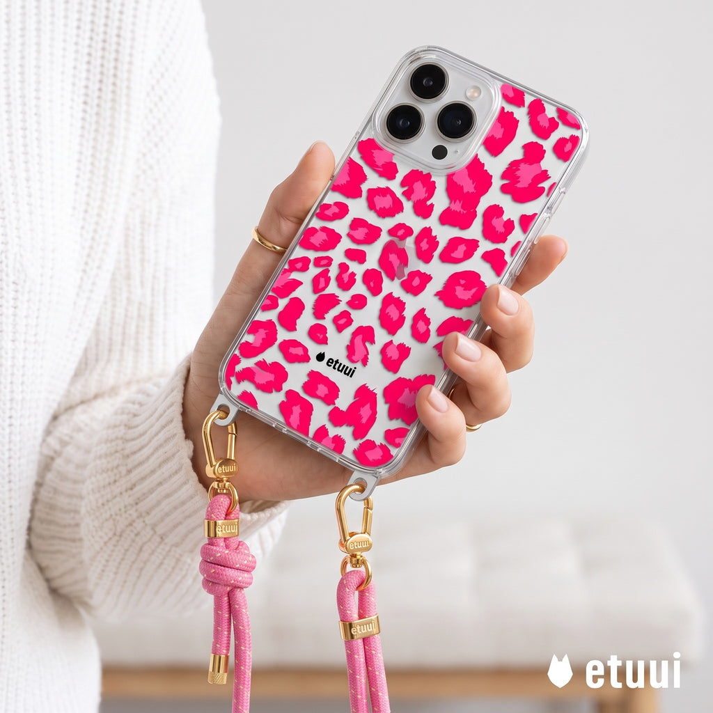 Clear Case + Leo Pink Clip-On | MagSafe